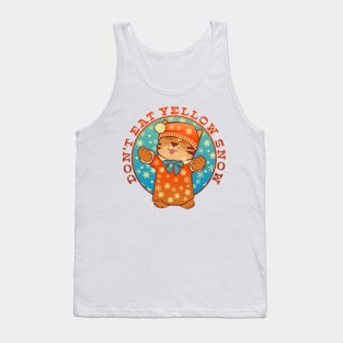 Don't Eat Yellow Snow Kitten Tank Top